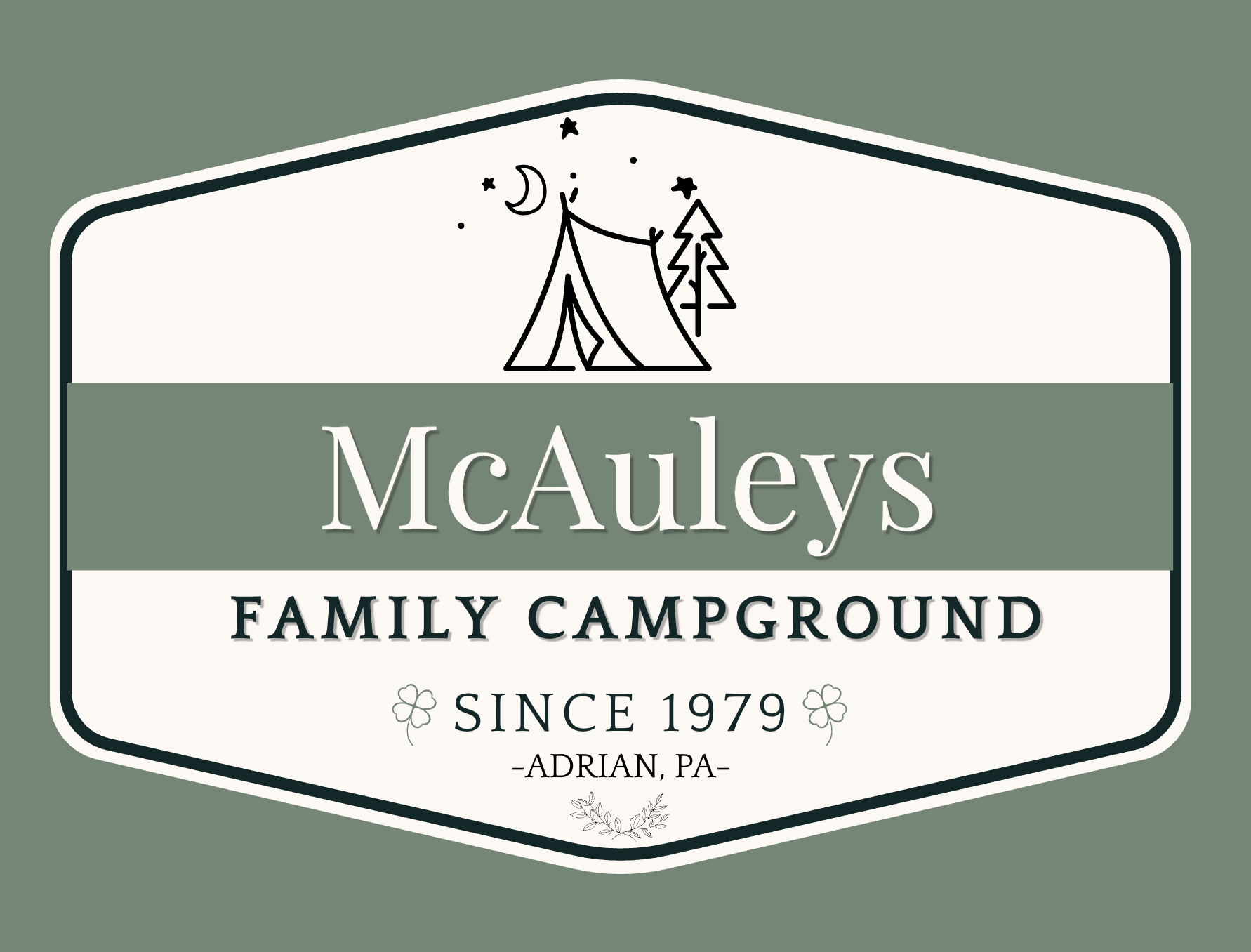 McAuleys Family Campground logo, established 1979.